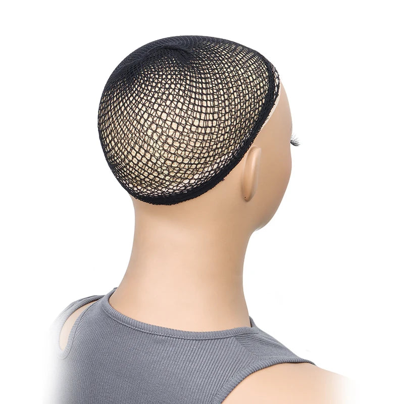 Stretchable Elastic Hair Nets,Black Hairnet Mesh Wig Cap for Long Hair,Hair Net for Wig, Hair Cap for Wigs