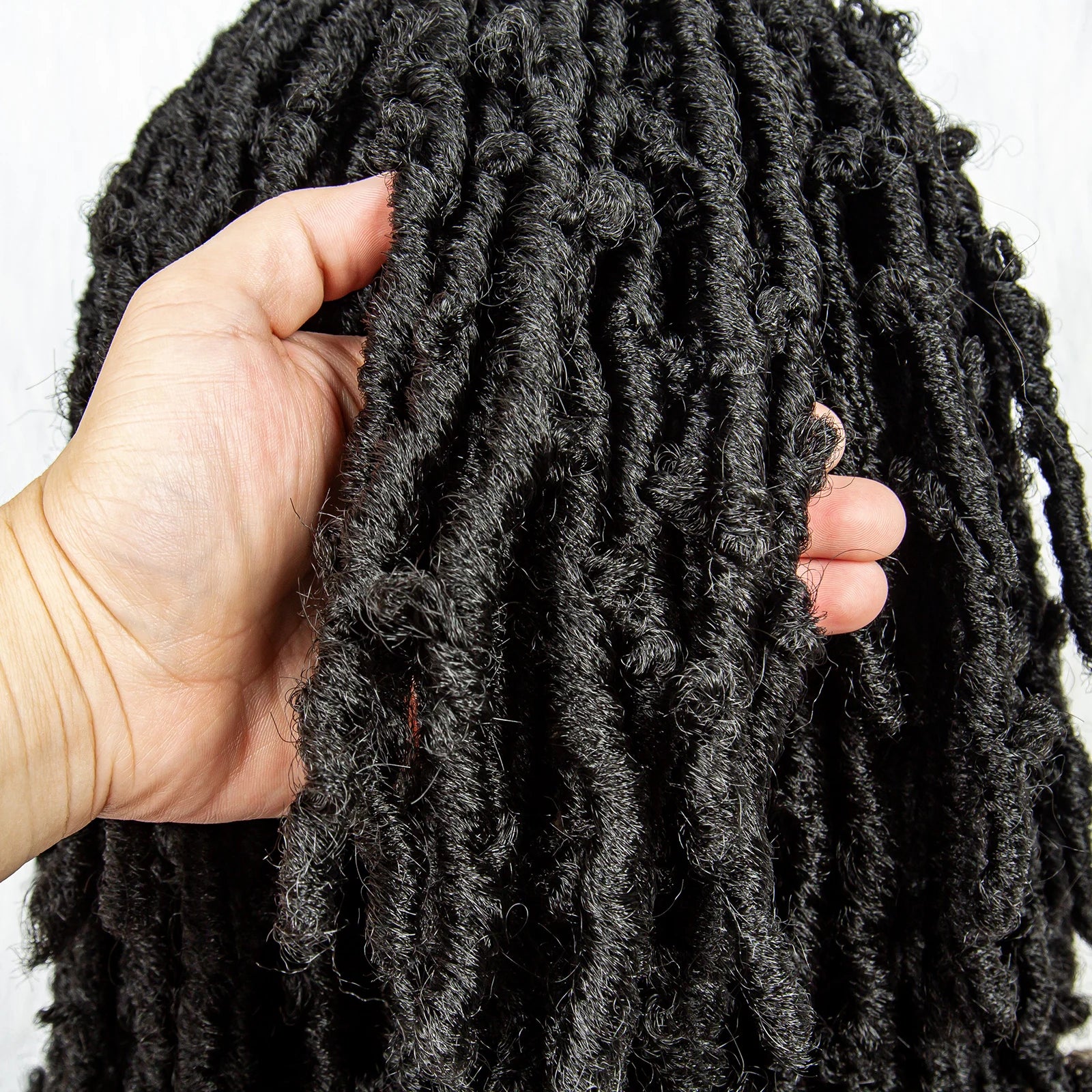 Synthetic Lace Front Wig Braided Wigs Dreadlock Wig 16 inches Short Knotless Butterfly Locs Wigs for Black Women Synthetic Wig