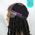 Synthetic Lace Front Wig Braided Wigs Dreadlock Wig 16 inches Short Knotless Butterfly Locs Wigs for Black Women Synthetic Wig