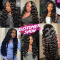 14A Loose Wave Bundles Human Hair 28 30 32 34 Inch Brazilian Hair 1/4/5/6 Bundles 100% Human Hair Raw Hair Bundles Extensions