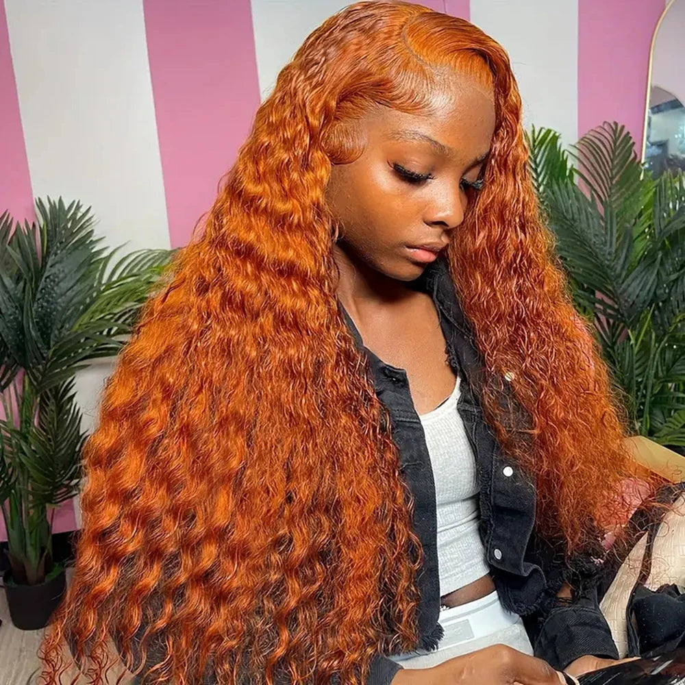 Deep Wave Ginger Orange Lace