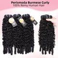 PerisModa 15A Burmese Curly Bundles 100% Human Hair Bundles Pix Curly Bundles Raw Unprocessed Human Hair Extensions 1/3/4 Pcs