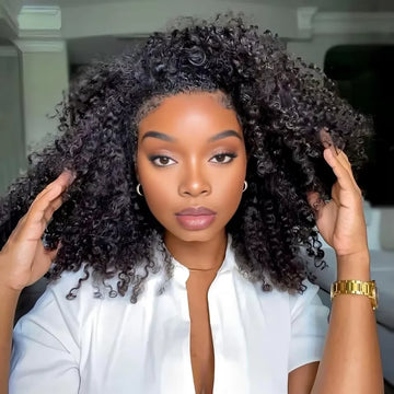 Glueless Kinky Curly Human Hair